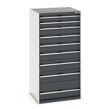 40028039 - CUBIO Armoire à Tiroirs SL-8716-91 - Avec 9 Tiroirs - LxPxH 800x750x1600mm - Gris Anthracite RAL 7016 40028039 - CUBIO Armoire à Tiroirs SL-8716-91 - Avec 9 Tiroirs - LxPxH 800x750x1600mm - Gris Anthracite RAL 7016