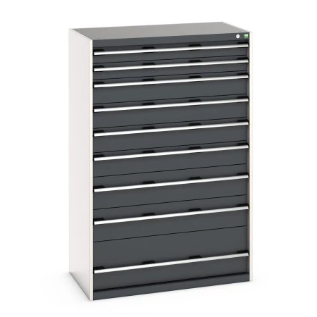 40021043 - CUBIO Armoire à Tiroirs SL-10616-91 - Avec 9 Tiroirs - LxPxH 1050x650x1600mm - Gris Anthracite RAL 7016 40021043 - CUBIO Armoire à Tiroirs SL-10616-91 - Avec 9 Tiroirs - LxPxH 1050x650x1600mm - Gris Anthracite RAL 7016