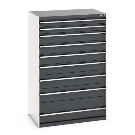 40029035 - CUBIO Armoire à Tiroirs SL-10716-91 - Avec 9 Tiroirs - LxPxH 1050x750x1600mm - Gris Anthracite RAL 7016 40029035 - CUBIO Armoire à Tiroirs SL-10716-91 - Avec 9 Tiroirs - LxPxH 1050x750x1600mm - Gris Anthracite RAL 7016