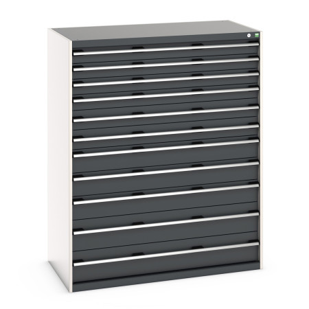 40030029 - CUBIO Armoire à Tiroirs SL-13716-113 - Avec 11 Tiroirs - LxPxH 1300x750x1600mm - Gris Anthracite RAL 7016 40030029 - CUBIO Armoire à Tiroirs SL-13716-113 - Avec 11 Tiroirs - LxPxH 1300x750x1600mm - Gris Anthracite RAL 7016