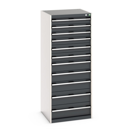 40019156 - CUBIO Armoire à Tiroirs SL-6616-111 - Avec 11 Tiroirs - LxPxH 650x650x1600mm - Gris Anthracite RAL 7016 40019156 - CUBIO Armoire à Tiroirs SL-6616-111 - Avec 11 Tiroirs - LxPxH 650x650x1600mm - Gris Anthracite RAL 7016