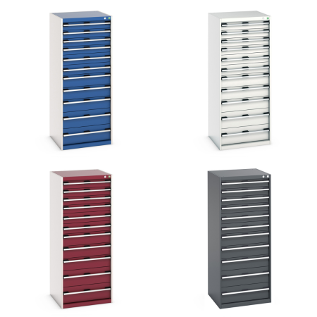 40019156 - CUBIO Armoire à Tiroirs SL-6616-111 - Avec 11 Tiroirs - LxPxH 650x650x1600mm 40019156 - CUBIO Armoire à Tiroirs SL-6616-111 - Avec 11 Tiroirs - LxPxH 650x650x1600mm