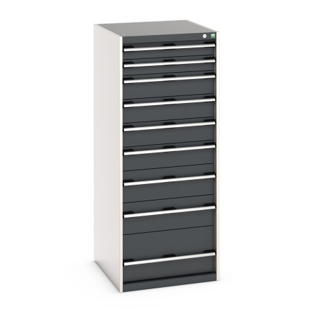 40027045 - Armoire à Tiroirs CUBIO SL-6716-91 - Avec 9 Tiroirs - LxPxH 650x750x1600mm - Gris Anthracite RAL 7016 40027045 - Armoire à Tiroirs CUBIO SL-6716-91 - Avec 9 Tiroirs - LxPxH 650x750x1600mm - Gris Anthracite RAL 7016