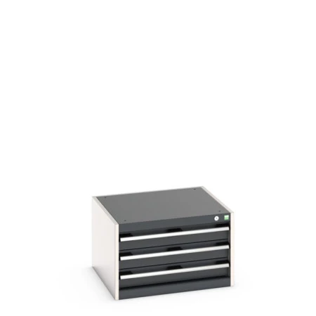 40019009 - Armoire à Tiroirs CUBIO SL-664-33 - Avec 3 Tiroirs - LxPxH 650x650x400mm - Gris Anthracite RAL 7016 40019009 - Armoire à Tiroirs CUBIO SL-664-33 - Avec 3 Tiroirs - LxPxH 650x650x400mm - Gris Anthracite RAL 7016