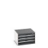 40019009 - Armoire à Tiroirs CUBIO SL-664-33 - Avec 3 Tiroirs - LxPxH 650x650x400mm - Gris Anthracite RAL 7016 40019009 - Armoire à Tiroirs CUBIO SL-664-33 - Avec 3 Tiroirs - LxPxH 650x650x400mm - Gris Anthracite RAL 7016