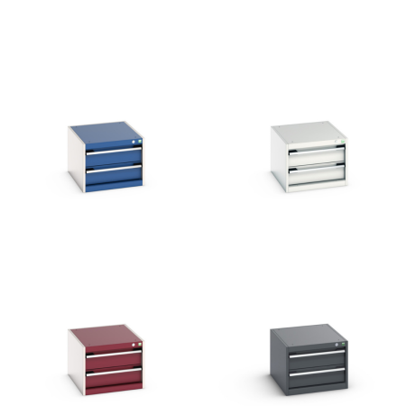 40018005 - CUBIO Armoire à Tiroirs SL-564-21 - Avec 2 Tiroirs - LxPxH 525x650x400mm 40018005 - CUBIO Armoire à Tiroirs SL-564-21 - Avec 2 Tiroirs - LxPxH 525x650x400mm