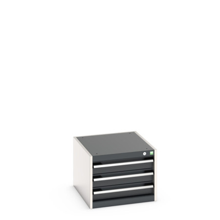 40018009 - Armoire à Tiroirs CUBIO SL-564-33 - Avec 3 Tiroirs - LxPxH 525x650x400mm - Gris Anthracite RAL 7016 40018009 - Armoire à Tiroirs CUBIO SL-564-33 - Avec 3 Tiroirs - LxPxH 525x650x400mm - Gris Anthracite RAL 7016