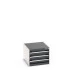 40018009 - Armoire à Tiroirs CUBIO SL-564-33 - Avec 3 Tiroirs - LxPxH 525x650x400mm - Gris Anthracite RAL 7016 40018009 - Armoire à Tiroirs CUBIO SL-564-33 - Avec 3 Tiroirs - LxPxH 525x650x400mm - Gris Anthracite RAL 7016