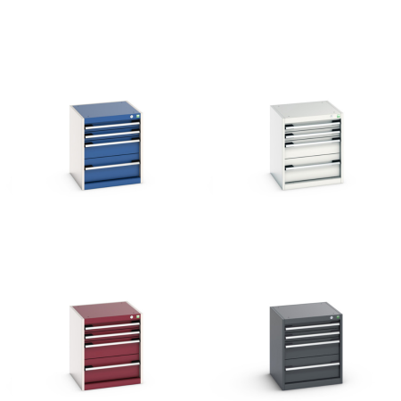 40010112 - CUBIO Armoire à Tiroirs SL-556-4 - Avec 4 Tiroirs - LxPxH 525x525x600mm 40010112 - CUBIO Armoire à Tiroirs SL-556-4 - Avec 4 Tiroirs - LxPxH 525x525x600mm