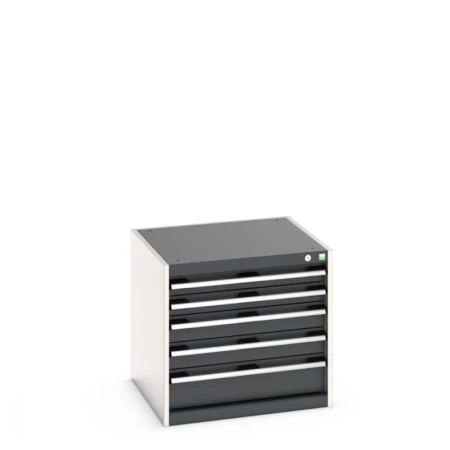 40019152 - Armoire à Tiroirs CUBIO SL-666-5 - Avec 5 Tiroirs - LxPxH 650x650x600mm - Gris Anthracite RAL 7016 40019152 - Armoire à Tiroirs CUBIO SL-666-5 - Avec 5 Tiroirs - LxPxH 650x650x600mm - Gris Anthracite RAL 7016