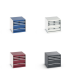 40027100 - Armoire à Tiroirs CUBIO SL-676-41 - Avec 4 Tiroirs - LxPxH 650x750x600mm 40027100 - Armoire à Tiroirs CUBIO SL-676-41 - Avec 4 Tiroirs - LxPxH 650x750x600mm