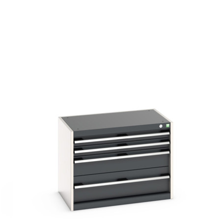 40012093 - Armoire à Tiroirs CUBIO SL-856-4 - Avec 4 Tiroirs - LxPxH 800x525x600mm - Gris Anthracite RAL 7016 40012093 - Armoire à Tiroirs CUBIO SL-856-4 - Avec 4 Tiroirs - LxPxH 800x525x600mm - Gris Anthracite RAL 7016