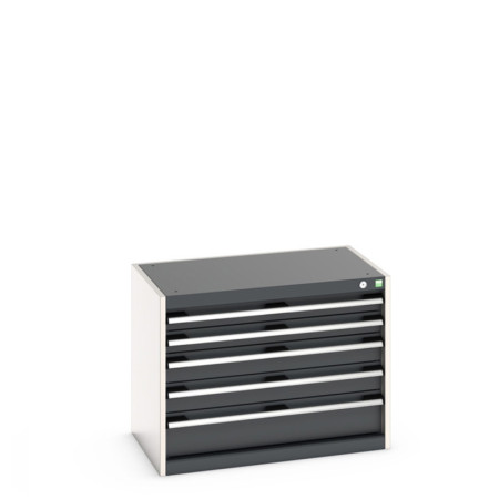 40012005 - Armoire à Tiroirs CUBIO SL-856-51 - Avec 5 Tiroirs - LxPxH 800x525x600mm - Gris Anthracite RAL 7016 40012005 - Armoire à Tiroirs CUBIO SL-856-51 - Avec 5 Tiroirs - LxPxH 800x525x600mm - Gris Anthracite RAL 7016