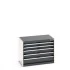 40012005 - Armoire à Tiroirs CUBIO SL-856-51 - Avec 5 Tiroirs - LxPxH 800x525x600mm - Gris Anthracite RAL 7016 40012005 - Armoire à Tiroirs CUBIO SL-856-51 - Avec 5 Tiroirs - LxPxH 800x525x600mm - Gris Anthracite RAL 7016