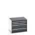 40020005 - Armoire à Tiroirs SL-866-4 - Avec 4 Tiroirs - LxPxH 800x650x600mm - Gris Anthracite RAL 7016 40020005 - Armoire à Tiroirs SL-866-4 - Avec 4 Tiroirs - LxPxH 800x650x600mm - Gris Anthracite RAL 7016