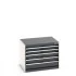 40020135 - Armoire à Tiroirs CUBIO SL-866-5 - Avec 5 Tiroirs - LxPxH 800x650x600mm - Gris Anthracite RAL 7016 40020135 - Armoire à Tiroirs CUBIO SL-866-5 - Avec 5 Tiroirs - LxPxH 800x650x600mm - Gris Anthracite RAL 7016