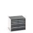 40028091 - Armoire à Tiroirs CUBIO SL-876-4 - Avec 4 Tiroirs - LxPxH 800x750x600mm - Gris Anthracite RAL 7016 40028091 - Armoire à Tiroirs CUBIO SL-876-4 - Avec 4 Tiroirs - LxPxH 800x750x600mm - Gris Anthracite RAL 7016