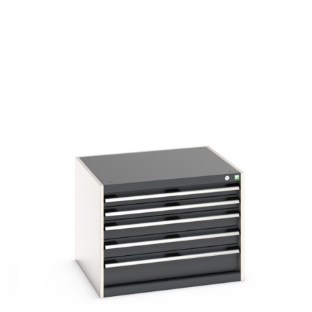 40028093 - Armoire à Tiroirs CUBIO SL-876-5 - Avec 5 Tiroirs - LxPxH 800x750x600mm - Gris Anthracite RAL 7016 40028093 - Armoire à Tiroirs CUBIO SL-876-5 - Avec 5 Tiroirs - LxPxH 800x750x600mm - Gris Anthracite RAL 7016