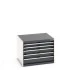 40028093 - Armoire à Tiroirs CUBIO SL-876-5 - Avec 5 Tiroirs - LxPxH 800x750x600mm - Gris Anthracite RAL 7016 40028093 - Armoire à Tiroirs CUBIO SL-876-5 - Avec 5 Tiroirs - LxPxH 800x750x600mm - Gris Anthracite RAL 7016