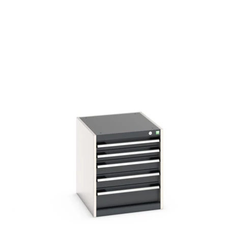 40018131 - Armoire à Tiroirs CUBIO SL-566-5 - Avec 5 Tiroirs - LxPxH 525x650x600mm - Gris Anthracite RAL 7016 40018131 - Armoire à Tiroirs CUBIO SL-566-5 - Avec 5 Tiroirs - LxPxH 525x650x600mm - Gris Anthracite RAL 7016