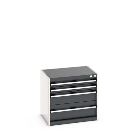 40011040 - CUBIO Armoire à Tiroirs SL-656-41 - Avec 4 Tiroirs - LxPxH 650x525x600mm - Gris Anthracite RAL 7016 40011040 - CUBIO Armoire à Tiroirs SL-656-41 - Avec 4 Tiroirs - LxPxH 650x525x600mm - Gris Anthracite RAL 7016