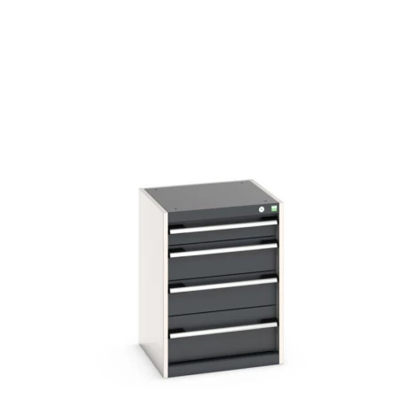 40010021 - Armoire à Tiroirs CUBIO SL-557-4 - Avec 4 Tiroirs - LxPxH 525x525x700mm - Gris Anthracite RAL 7016 40010021 - Armoire à Tiroirs CUBIO SL-557-4 - Avec 4 Tiroirs - LxPxH 525x525x700mm - Gris Anthracite RAL 7016