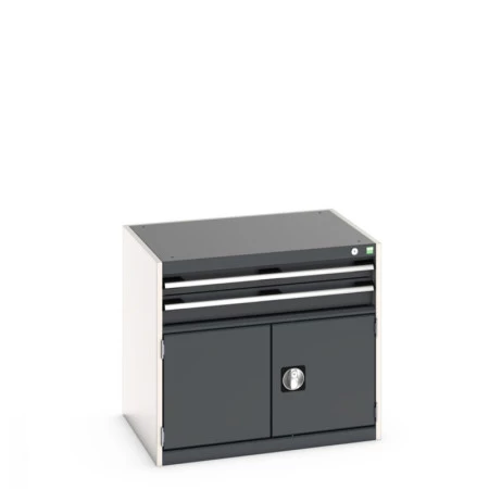 40020011 - CUBIO Armoire à Tiroirs et Portes SL-867-3 - Avec 2 Tiroirs et 2 Portes - LxPxH 800x650x700mm - Gris Anthracite RAL 7016 40020011 - CUBIO Armoire à Tiroirs et Portes SL-867-3 - Avec 2 Tiroirs et 2 Portes - LxPxH 800x650x700mm - Gris Anthracite RAL 7016