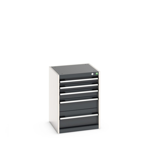 40010115 - CUBIO Armoire à Tiroirs SL-557-5 - Avec 5 Tiroirs - LxPxH 525x525x700mm - Gris Anthracite RAL 7016 40010115 - CUBIO Armoire à Tiroirs SL-557-5 - Avec 5 Tiroirs - LxPxH 525x525x700mm - Gris Anthracite RAL 7016
