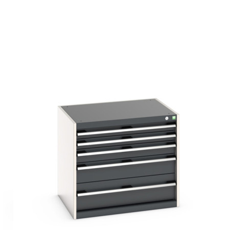 40020017 - CUBIO Armoire à Tiroirs SL-867-51 - Avec 5 Tiroirs - LxPxH 800x650x700mm - Gris Anthracite RAL 7016 40020017 - CUBIO Armoire à Tiroirs SL-867-51 - Avec 5 Tiroirs - LxPxH 800x650x700mm - Gris Anthracite RAL 7016