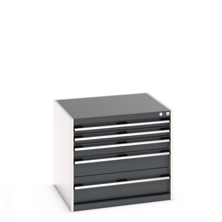 40028005 - CUBIO Armoire à Tiroirs SL-877-51 - Avec 5 Tiroirs - LxPxH 800x750x700mm - Gris Anthracite RAL 7016 40028005 - CUBIO Armoire à Tiroirs SL-877-51 - Avec 5 Tiroirs - LxPxH 800x750x700mm - Gris Anthracite RAL 7016