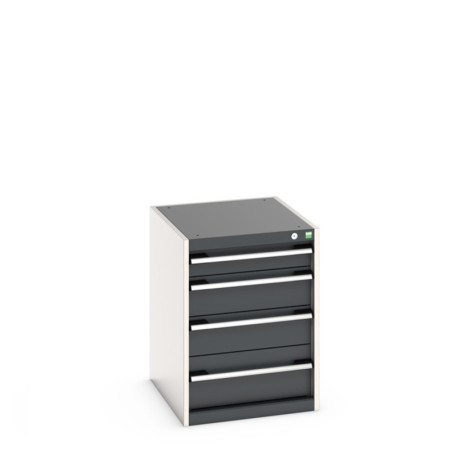 40018025 - Armoire à Tiroirs CUBIO SL-567-4 - Avec 4 Tiroirs - LxPxH 525x650x700mm - Gris Anthracite RAL 7016 40018025 - Armoire à Tiroirs CUBIO SL-567-4 - Avec 4 Tiroirs - LxPxH 525x650x700mm - Gris Anthracite RAL 7016