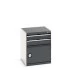 40019031 - CUBIO Armoire à Tiroirs et Porte SL-668-31 - Avec 2 Tiroirs et 1 Porte - LxPxH 650x650x800mm - Gris Anthracite RAL 7016 40019031 - CUBIO Armoire à Tiroirs et Porte SL-668-31 - Avec 2 Tiroirs et 1 Porte - LxPxH 650x650x800mm - Gris Anthracite RAL 7016