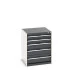 40019035 - CUBIO Armoire à Tiroirs SL-668-51 - Avec 5 Tiroirs - LxPxH 650x650x800mm - Gris Anthracite RAL 7016 40019035 - CUBIO Armoire à Tiroirs SL-668-51 - Avec 5 Tiroirs - LxPxH 650x650x800mm - Gris Anthracite RAL 7016