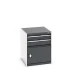 40027011 - Armoire à Tiroirs et Porte CUBIO SL-678-31 - Avec 2 Tiroirs et 1 Porte - LxPxH 650x750x800mm - Gris Anthracite RAL 7016 40027011 - Armoire à Tiroirs et Porte CUBIO SL-678-31 - Avec 2 Tiroirs et 1 Porte - LxPxH 650x750x800mm - Gris Anthracite RAL 7016