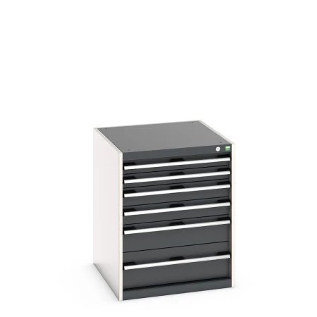 40027019 - Armoire à Tiroirs CUBIO SL-678-61 - Avec 6 Tiroirs - LxPxH 650x750x800mm - Gris Anthracite RAL 7016 40027019 - Armoire à Tiroirs CUBIO SL-678-61 - Avec 6 Tiroirs - LxPxH 650x750x800mm - Gris Anthracite RAL 7016