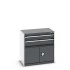 40012013 - Armoire à Tiroirs et Portes SL-858-31 - Avec 2 Tiroirs et 2 Portes - LxPxH 800x525x800mm - Gris Anthracite RAL 7016 40012013 - Armoire à Tiroirs et Portes SL-858-31 - Avec 2 Tiroirs et 2 Portes - LxPxH 800x525x800mm - Gris Anthracite RAL 7016