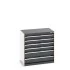 40012097 - Armoire à Tiroirs SL-858-6 - Avec 6 Tiroirs - LxPxH 800x525x800mm - Gris Anthracite RAL 7016 40012097 - Armoire à Tiroirs SL-858-6 - Avec 6 Tiroirs - LxPxH 800x525x800mm - Gris Anthracite RAL 7016