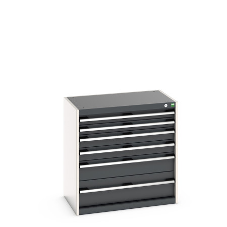 40012021 - Armoire à Tiroirs CUBIO SL-858-71 - Avec 7 Tiroirs - LxPxH 800x525x800mm - Gris Anthracite RAL 7016 40012021 - Armoire à Tiroirs CUBIO SL-858-71 - Avec 7 Tiroirs - LxPxH 800x525x800mm - Gris Anthracite RAL 7016