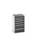 40010117 - CUBIO Armoire à Tiroirs SL-558-6 - Avec 6 Tiroirs - LxPxH 525x525x800mm - Gris Anthracite RAL 7016 40010117 - CUBIO Armoire à Tiroirs SL-558-6 - Avec 6 Tiroirs - LxPxH 525x525x800mm - Gris Anthracite RAL 7016