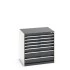 40020139 - Armoire à Tiroirs CUBIO SL-868-6 - Avec 6 Tiroirs - LxPxH 800x650x800mm - Gris Anthracite RAL 7016 40020139 - Armoire à Tiroirs CUBIO SL-868-6 - Avec 6 Tiroirs - LxPxH 800x650x800mm - Gris Anthracite RAL 7016