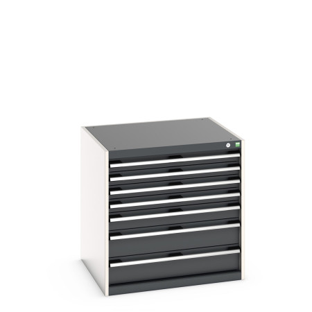 40028102 - Armoire à Tiroirs CUBIO SL-878-6 - Avec 6 Tiroirs - LxPxH 800x750x800mm - Gris Anthracite RAL 7016 40028102 - Armoire à Tiroirs CUBIO SL-878-6 - Avec 6 Tiroirs - LxPxH 800x750x800mm - Gris Anthracite RAL 7016