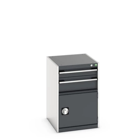 40018031 - CUBIO Armoire à Tiroirs/Porte SL-568-31 - Avec 2 Tiroirs, Porte - LxPxH 525x650x800mm - Gris Anthracite RAL 7016 40018031 - CUBIO Armoire à Tiroirs/Porte SL-568-31 - Avec 2 Tiroirs, Porte - LxPxH 525x650x800mm - Gris Anthracite RAL 7016