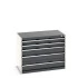 40021009 - CUBIO Armoire à Tiroirs SL-1068-51 - Avec 5 Tiroirs - LxPxH 1050x650x800mm - Gris Anthracite RAL 7016 40021009 - CUBIO Armoire à Tiroirs SL-1068-51 - Avec 5 Tiroirs - LxPxH 1050x650x800mm - Gris Anthracite RAL 7016