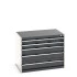 40029009 - CUBIO Armoire à Tiroirs SL-1078-51 - Avec 5 Tiroirs - LxPxH 1050x750x800mm - Gris Anthracite RAL 7016 40029009 - CUBIO Armoire à Tiroirs SL-1078-51 - Avec 5 Tiroirs - LxPxH 1050x750x800mm - Gris Anthracite RAL 7016