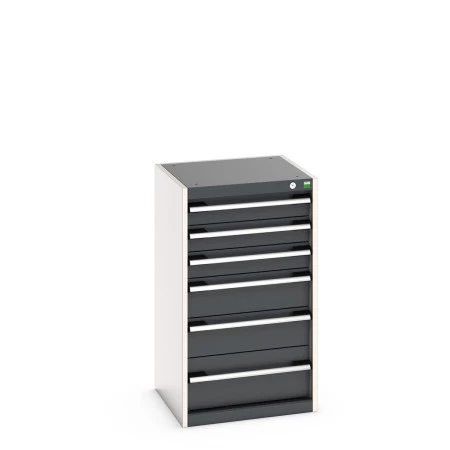 40010039 - CUBIO Armoire à Tiroirs SL-559-63 - Avec 6 Tiroirs - LxPxH 525x525x900mm - Gris Anthracite RAL 7016 40010039 - CUBIO Armoire à Tiroirs SL-559-63 - Avec 6 Tiroirs - LxPxH 525x525x900mm - Gris Anthracite RAL 7016