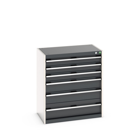 40012087 - CUBIO Armoire à Tiroirs àSL-859-63 - Avec 6 Tiroirs - LxPxH 800x525x900mm - Gris Anthracite RAL 7016 40012087 - CUBIO Armoire à Tiroirs àSL-859-63 - Avec 6 Tiroirs - LxPxH 800x525x900mm - Gris Anthracite RAL 7016