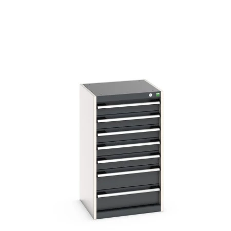 40010041 - CUBIO Armoire à Tiroirs SL-559-71 - Avec 7 Tiroirs - LxPxH 525x525x900mm - Gris Anthracite RAL 7016 40010041 - CUBIO Armoire à Tiroirs SL-559-71 - Avec 7 Tiroirs - LxPxH 525x525x900mm - Gris Anthracite RAL 7016