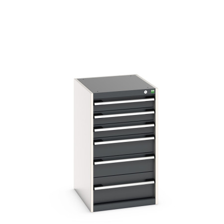 40018049 - CUBIO Armoire à Tiroirs SL-569-63 - Avec 6 Tiroirs - LxPxH 525x650x900mm - Gris Anthracite RAL 7016 40018049 - CUBIO Armoire à Tiroirs SL-569-63 - Avec 6 Tiroirs - LxPxH 525x650x900mm - Gris Anthracite RAL 7016