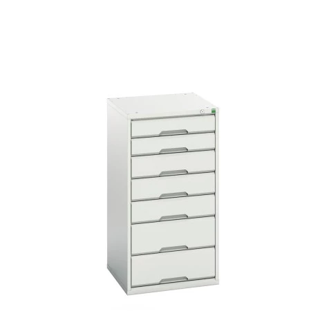 16925049 - VERSO Armoire à Tiroirs - Avec 7 Tiroirs - LxPxH 525x550x1000mm - Gris Clair RAL 7035 16925049 - VERSO Armoire à Tiroirs - Avec 7 Tiroirs - LxPxH 525x550x1000mm - Gris Clair RAL 7035
