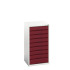 16925057 - VERSO Armoire à Tiroirs - Avec 9 Tiroirs - LxPxH 525x550x1000mm - Rouge Pourpre RAL 3004 16925057 - VERSO Armoire à Tiroirs - Avec 9 Tiroirs - LxPxH 525x550x1000mm - Rouge Pourpre RAL 3004